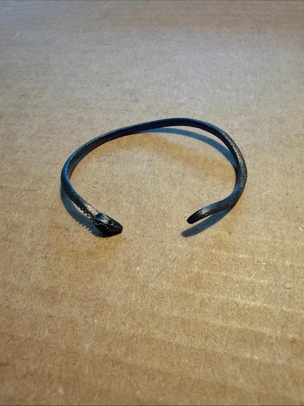 Kendra Scott Black Snake-Head Open Cuff Bracelet